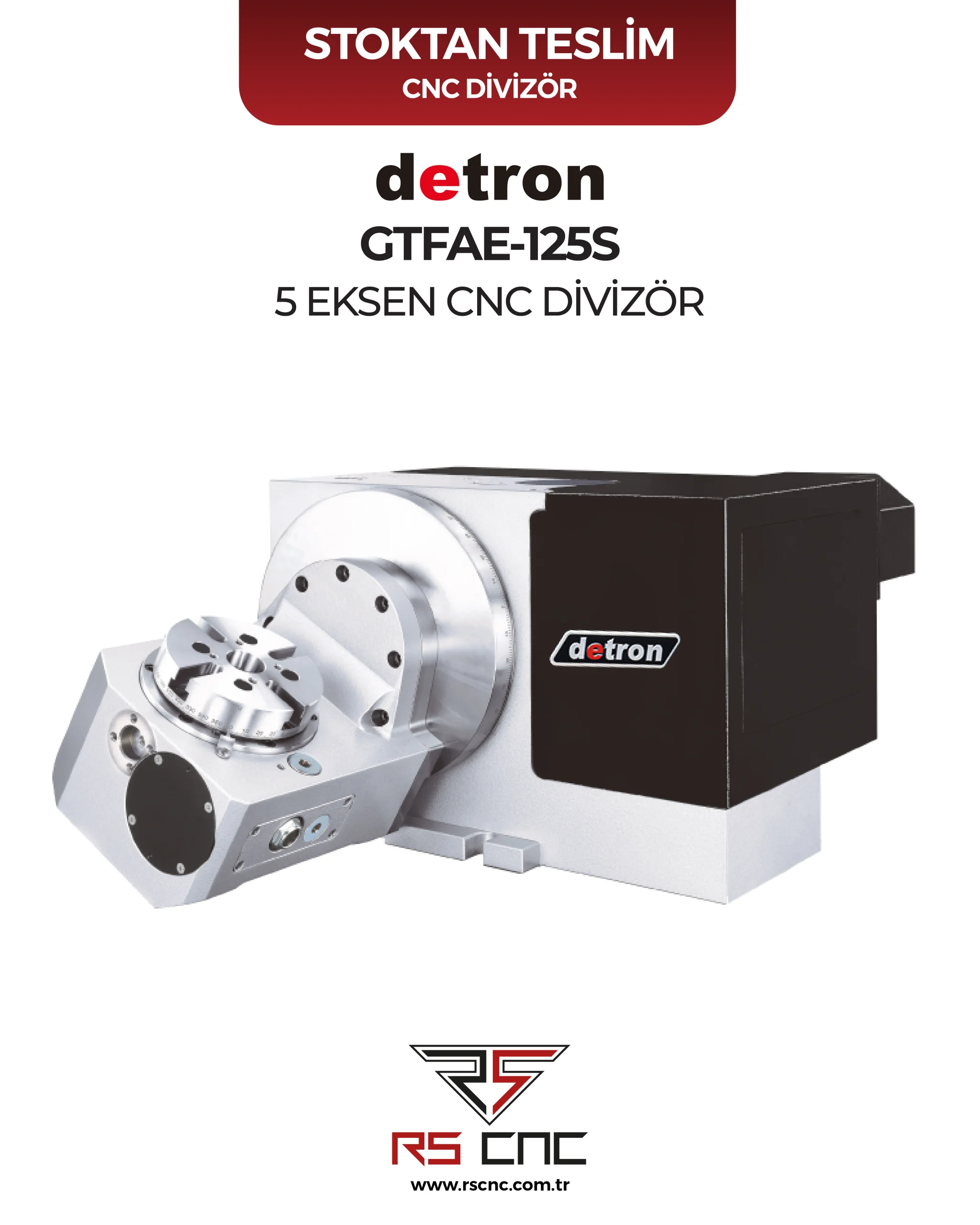 Detron GTFAE-125S 5 Eksen CNC Divizör