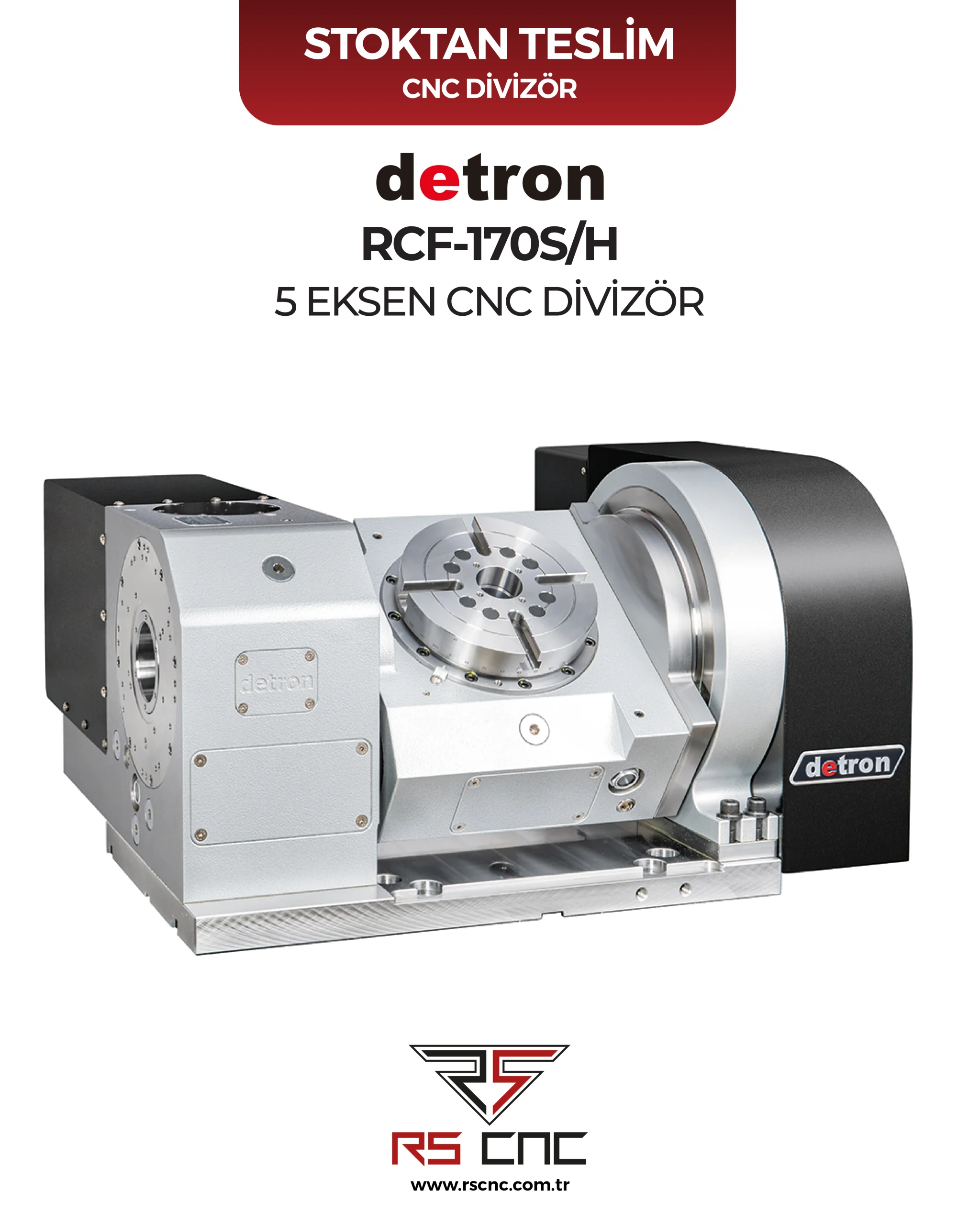 Detron RCF-170H 5 Eksen CNC Divizör