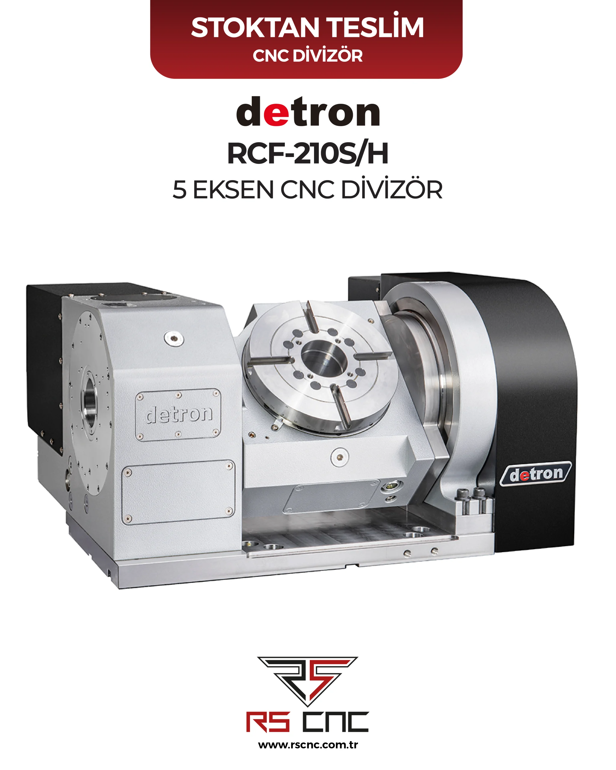 Detron RCF-210H 5 Eksen CNC Divizör