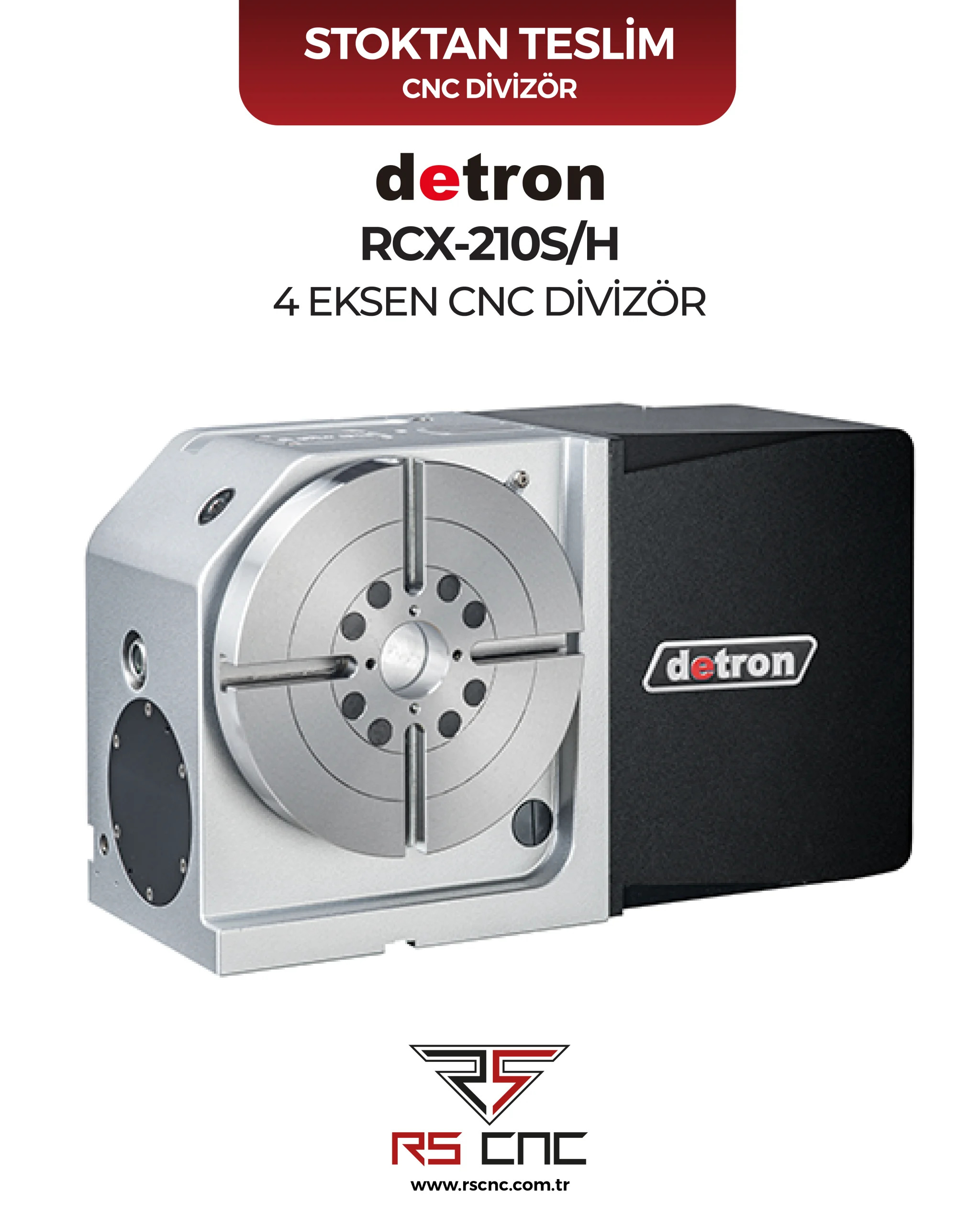Detron RCX-210H 4 Eksen CNC Divizör